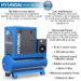 Hyundai HYSC100350D 10hp 350 Litre Screw Compressor With Dryer - Image 2