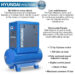 Hyundai HYSC75300 7.5hp 300 Litre Screw Compressor - Image 2